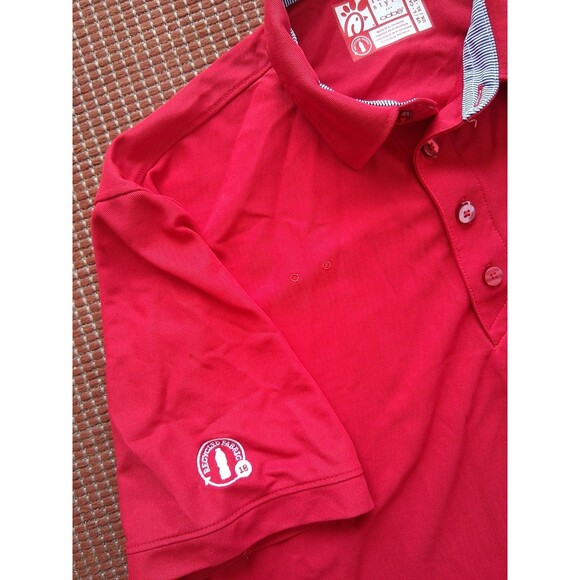Chick-Fil-A Teamstyle Employee Uniform Polo Shirt Adult XL Red Oobē - Picture 1 of 6